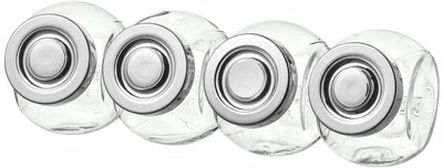 IKEA Glass Grocery Container  - 150 ml(Pack of 4, Clear)