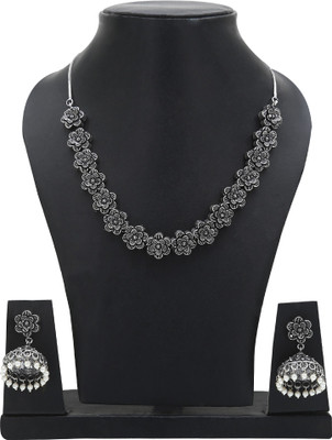 Sasitrends Metal Silver Jewellery Set(Pack of 1)