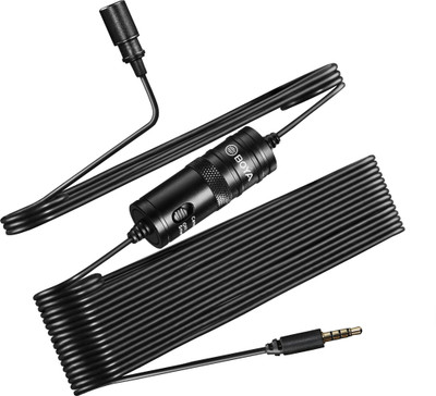 Boya BYM1 with MINI FUR-LAV Windshield Microphone