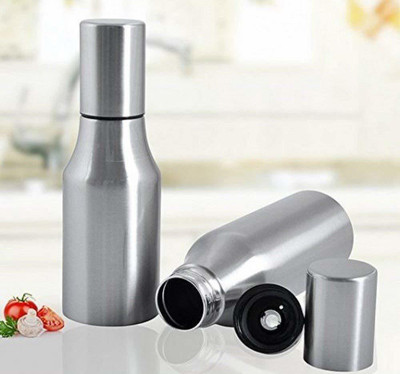 SEASPIRIT 1000 ml 1000 ml Stainless Steel Oil Dispenser with Handle Nozzle/Dropper/for Kitchen,Multi Use Stainless steel oil pot Cooking Oil Dispenser Set(Pack of 2)