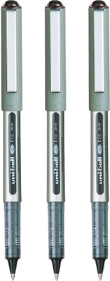 uni-ball Eye UB 157 0.7 mm Roller Pen | Quick Drying Ink, Fast Writing Roller Ball Pen(Pack of 3, Ink Color - Black)