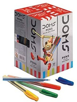 DOMS DF by THE MARK Ball Pen(Pack of 4, Ink Color - Blue)