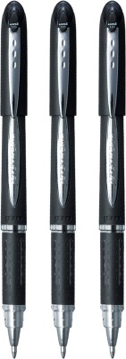uni-ball Jetstream SX 210 1.0mm Retractable Roller Pen | Smooth Writing & Quick Drying Roller Ball Pen(Pack of 3, Black)