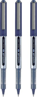 uni-ball Eye UB 150 0.5 mm Roller Pen | Quick Drying Ink, Fast Writing Roller Ball Pen(Pack of 3, Blue)