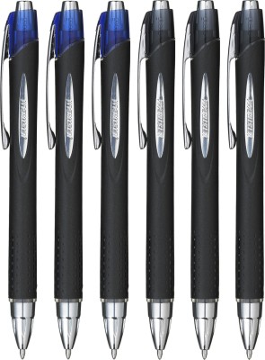 uni-ball Jetstream SXN210 1.0mm Black,Blue Roller Ball Pen(Pack of 6, Multicolor)
