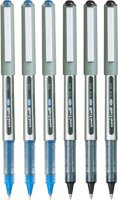 uni-ball Eye UB 157 0.7 mm Roller Pen | Quick Drying Ink, Fast Writing Roller Ball Pen(Pack of 6, Ink Color - Assorted)