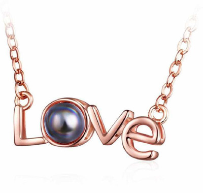 VIEN I Love You in Necklace/Pendant- Silver (Heart) Silver Stainless Steel Pendant