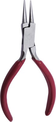 Scorpion Plier Round Nose Heavy without V-Spring Stainless Steel 5 inch (127 mm) Red For Jewellery Making, Model Making, Craft & Arts, Hobby Work and Watch Repair Tool Round Nose Plier(Length : 5 inch)