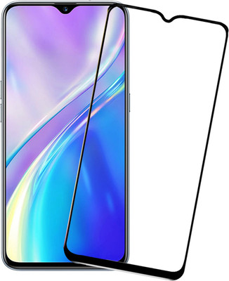 Karpine Edge To Edge Tempered Glass for Realme XT, Realme X2(Pack of 1)