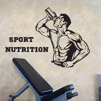 fuzzy 70 cm Gym Self Adhesive Sticker(Pack of 1)
