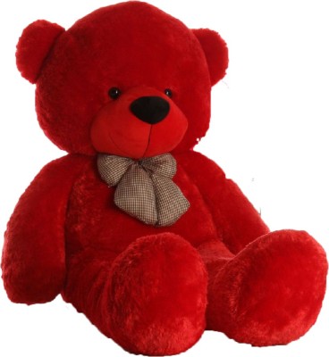 Pocketfriendly 3 Feet Standing Long Cute Teddy Bear For BirthDay Gift Very Soft Cute Teddy Bear  - 90.1 cm(Red)