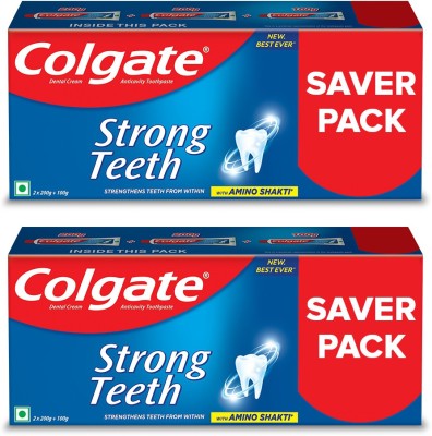 Colgate Strong Teeth Anticavity with Amino Shakti Toothpaste  (1000 g, Pack of 2)