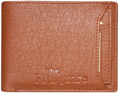 theFitSquare Men Casual Tan Artificial Leather Wallet(6 Card Slots)