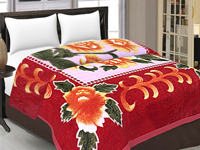 Oshano Printed Double Mink Blanket for  Heavy Winter(Microfiber, Multicolor)