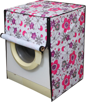 LITHARA Front Loading Washing Machine  Cover(Width: 66.04 cm, Pink, Purple)