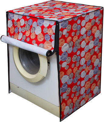 LITHARA Front Loading Washing Machine  Cover(Width: 66.04 cm, Red, Grey)