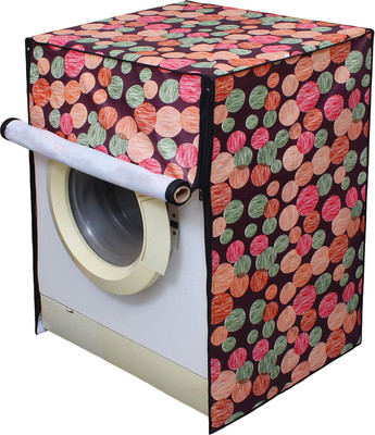 LITHARA Front Loading Washing Machine  Cover(Width: 66.04 cm, Brown, Green)