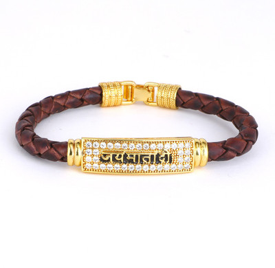 DIPALI Leather Gold-plated Bracelet