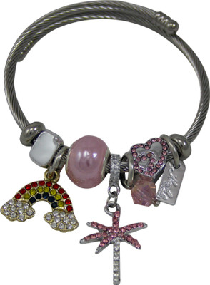 jashan accessories Metal Zircon Silver Charm Bracelet