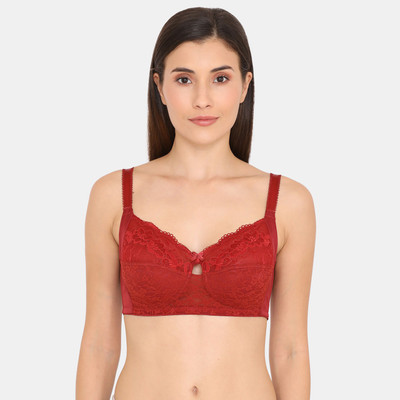 ZIVAME Women Full Coverage Non Padded Bra(Maroon)