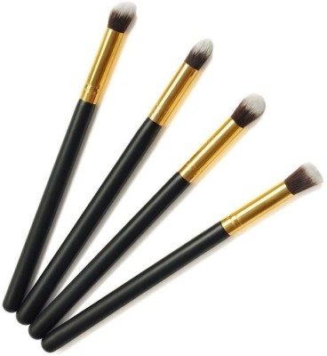 LYSTERIA Eyeshadow Powder Blending Brushes(4Pcs/Set black )(Pack of 4)