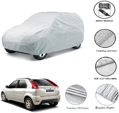 GIFFEN Car Cover For Mahindra Verito Vibe (Without Mirror Pockets)(Silver)
