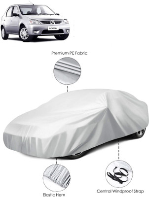 GIFFEN Car Cover For Mahindra Logan (Without Mirror Pockets)(Silver)