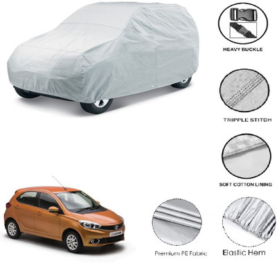 GIFFEN Car Cover For Tata Tiago (Without Mirror Pockets)(Silver)