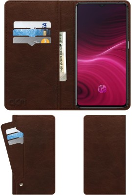 ACM Flip Cover for Real Me X2 Pro Master Edition(Brown, Cases with Holder, Pack of: 1)