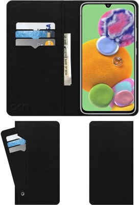 ACM Wallet Case Cover for Samsung Galaxy A90 5G(Black, Cases with Holder, Pack of: 1)