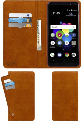 ACM Wallet Case Cover for I-Smart Is 56(Brown, Cases with Holder, Pack of: 1)