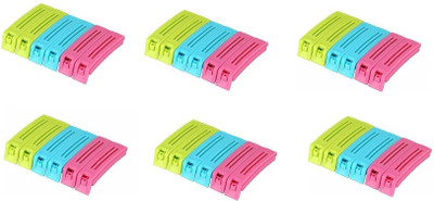 LUDDITE Sealing Clip Large, Medium, Small Plastic Plastic Food Snack Bag Pouch Clip Sealer for Keeping Food Fresh pack of 136(Set of 36, Multicolor)