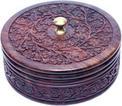 Unity Handicrafts Wooden Utility Box  - 500 ml(Brown)