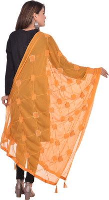 YOUTHQUAKE Chiffon Embroidered Women Dupatta