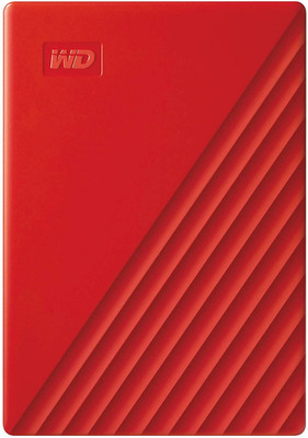 WD 2 TB My Passport Portable Hard Drive (Red)