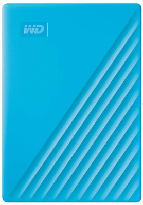 WD My Passport 4 TB External Hard Disk Drive (HDD)(Blue, Black)