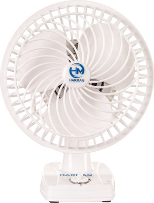 HARMAN INDUSTRIES 9 inch all purpose table fan with high speed motor (white) 225 mm 3 Blade Table Fan (white, Pack of 4)