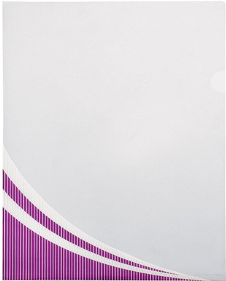 Hemi polypropylene L Folder(Set Of 10, Transparent)