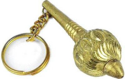 ZYZTA Lord Hanuman Gada Golden Key Chain