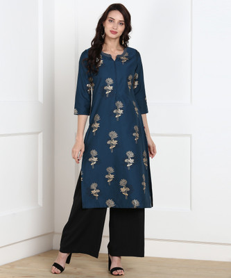 biba-women-floral-print-straight-kurtadark-blue