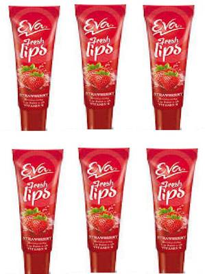 EVA Strawberry Lip Balm 9 gmx6 straburry