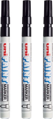 uni-ball PX-21_BK Artist Paint Marker 1.2mm(Set of 3, Black)