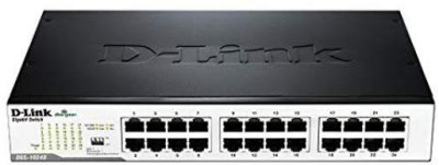 D-Link 24-PORT 10/100 DESKTOP SWITCH 24 Ports 100 Mbps Network Switch(Black)