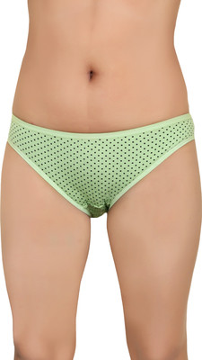 PUSYY Women Hipster Green Panty(Pack of 1)