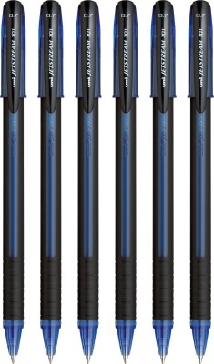 uni-ball Jetstream SX 101 0.7 mm Roller Ball Pen | Quick Drying Ink & Smooth Writing Ball Pen(Pack of 6, Blue)