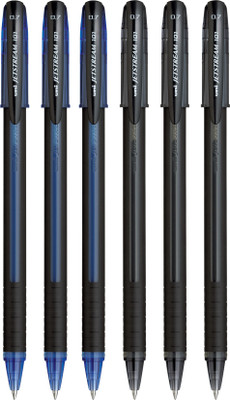 uni-ball Jetstream SX 101 0.7 mm Roller Ball Pen | Quick Drying Ink & Smooth Writing Ball Pen(Pack of 6, Ink Color - Multicolor)