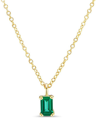 SHYAMKRIPA GEMS Gold-plated Emerald Copper, Brass, Bronze, Zinc Pendant