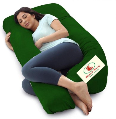 Mom's Moon Upgrade Unique of Pregnancy pillow Microfibre Solid Pregnancy Pillow Pack of 1(Dark Green)