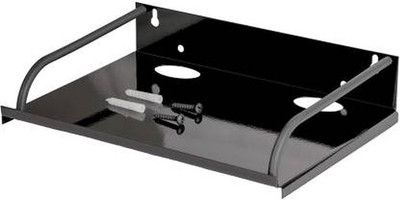 AKSHAT Set Top Box / DTH Stand - Wall Mount Stand / Wifi Router Stand Steel Wall Shelf (Number of Shelves - 1, Black) Iron Wall Shelf(Number of Shelves - 1, Black)