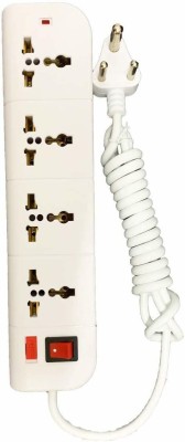 Live Tech PS07 4  Socket Extension Boards (White)